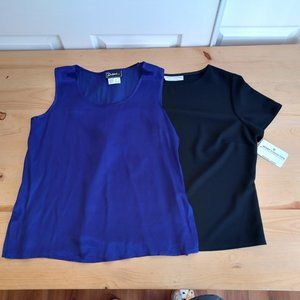 NWOT! 2 Sleeveless Tops Women Size 10  Jolibel & Sport Coll. ( 4408)